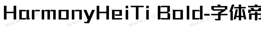 HarmonyHeiTi Bold字体转换